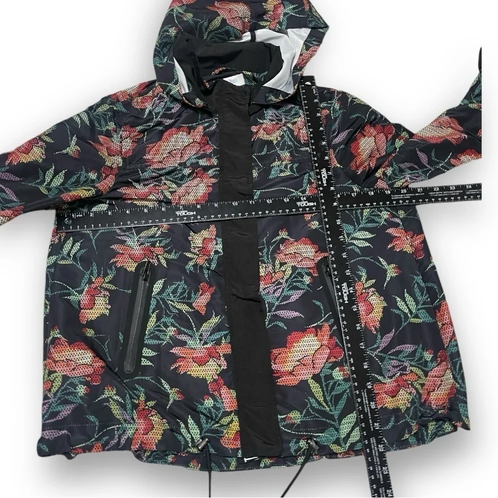 Lularoe Floral Windbreaker Jacket Create Serve Strengthen Bless Dream Size Small